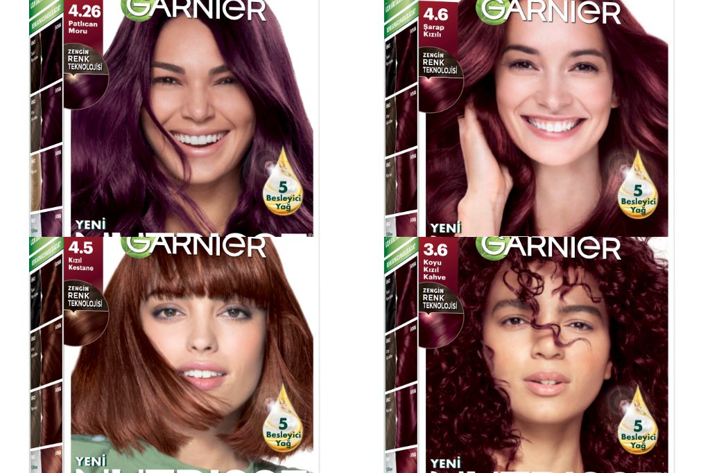 Garnier Nutrisse Kızıl Saç Renkleri