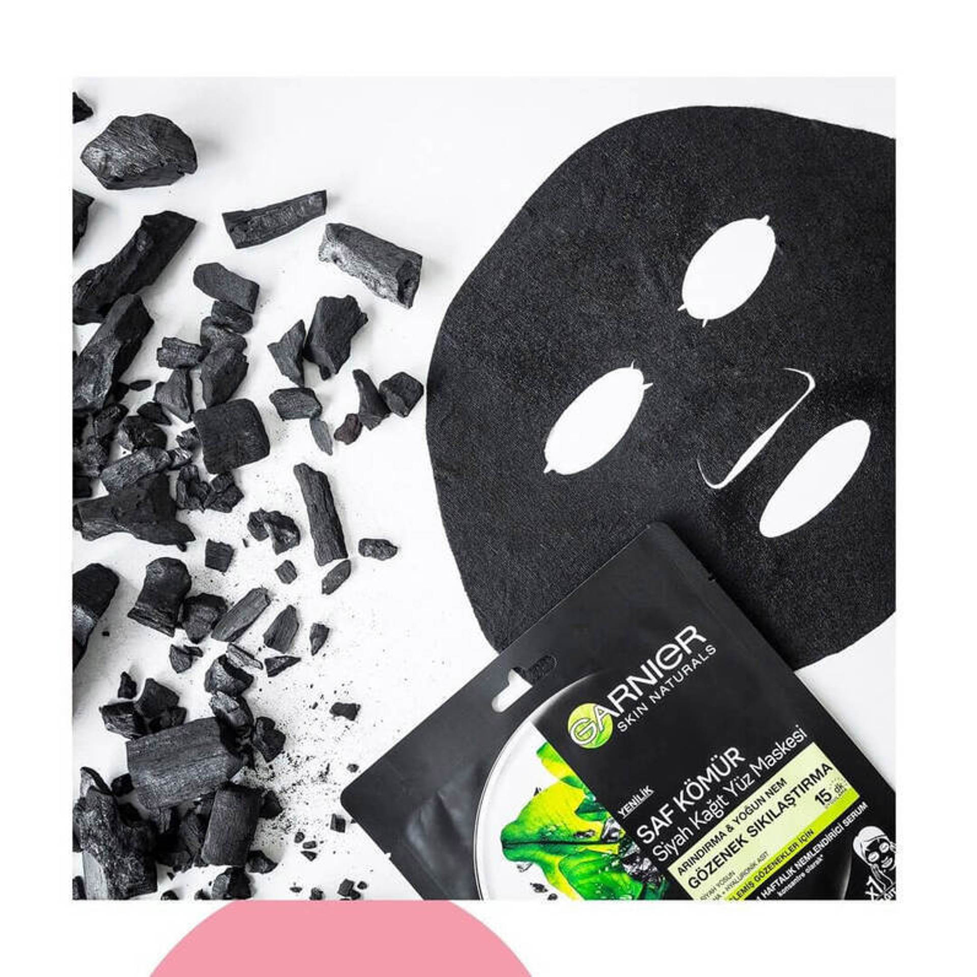 Garnier Saf Kömür Siyah Kağıt Yüz Maskesi Gözenek Sıkılaştırıcı Maske